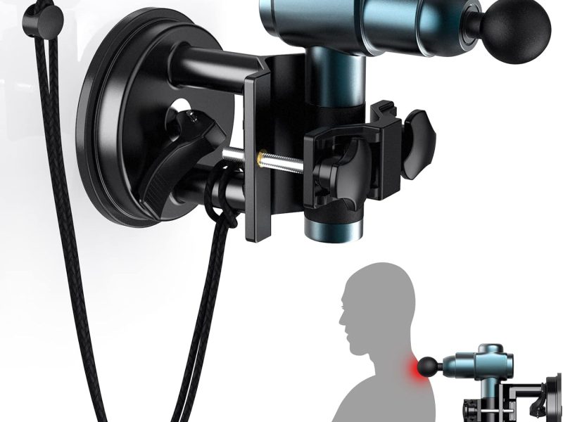 Suction Cups Massage Gun Holder – Hands-Free Self Massage