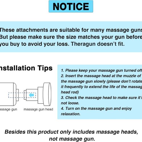 Massage Gun Attachments 15 PCS – Versatile Deep Tissue Heads