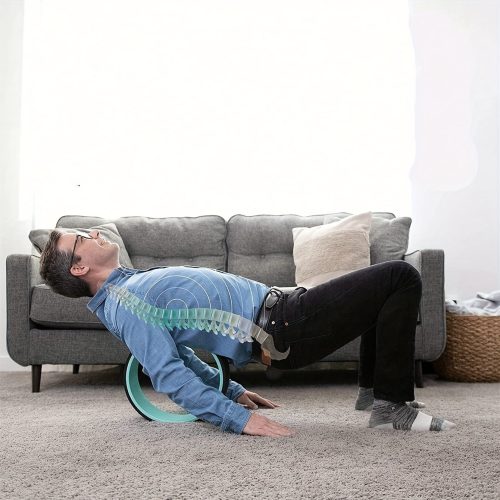 Yoga Wheel Set 3pcs: TPE Massage Rollers for Muscle Relaxation