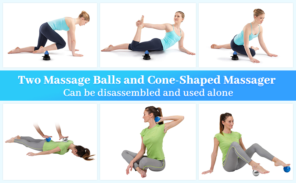 Muscle Massage Ball,2pcs Replaceable Wall Massage Ball Trigger Point