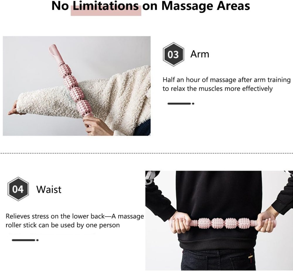 Deep Tissue Massage Roller Stick for Muscle Recovery