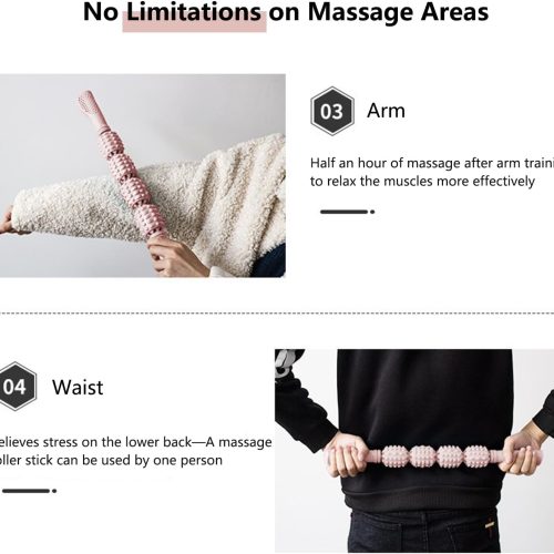 Deep Tissue Massage Roller Stick for Muscle Recovery
