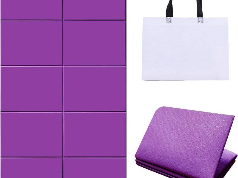 Foldable Yoga Gym and Non-Slip Yoga Mats