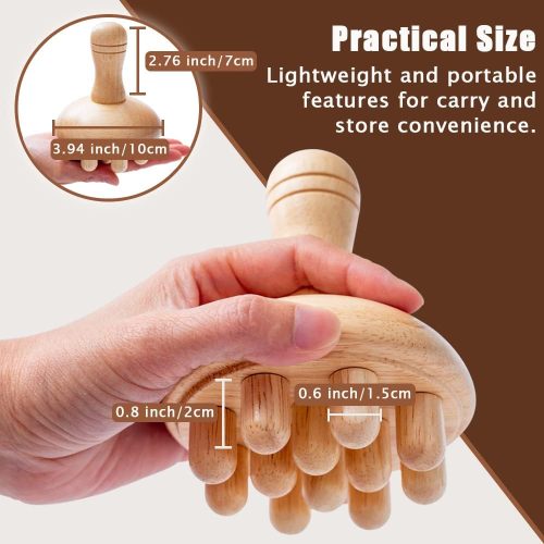 Wooden Mushroom Massager for Muscle Relief & Drainage