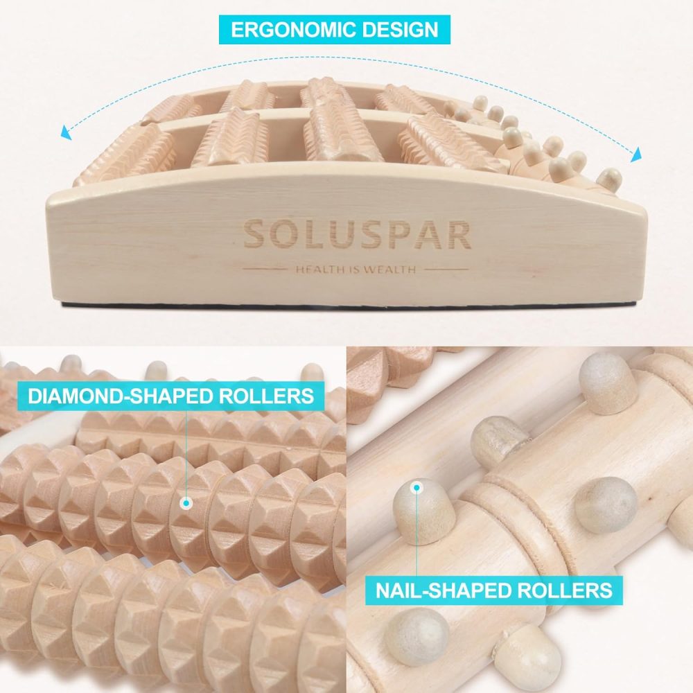 Dual Foot Massager Roller for Pain Relief & Relaxation