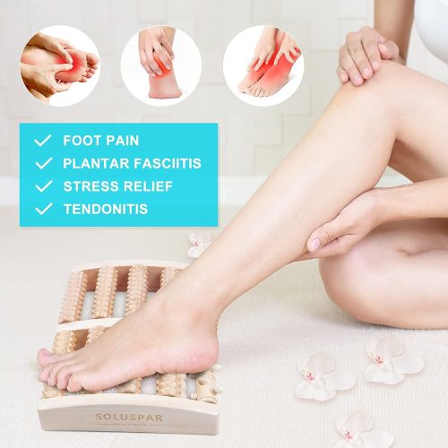 Dual Foot Massager Roller for Pain Relief & Relaxation