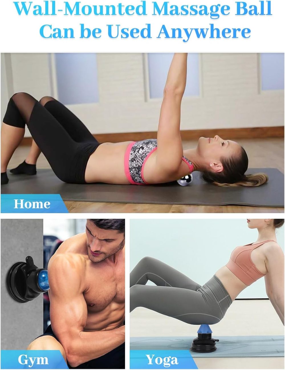 Wall Mounted Massage Ball for Pain Relief & Relaxation