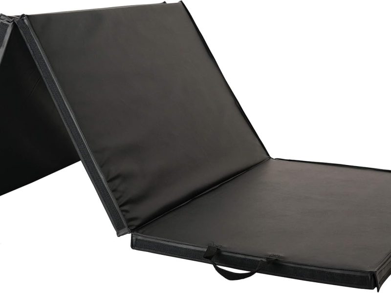 Tumbling Mat-Tri-Fold Gymnastics with Extra Thick Handles