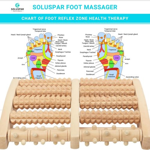 Dual Foot Massager Roller for Pain Relief & Relaxation
