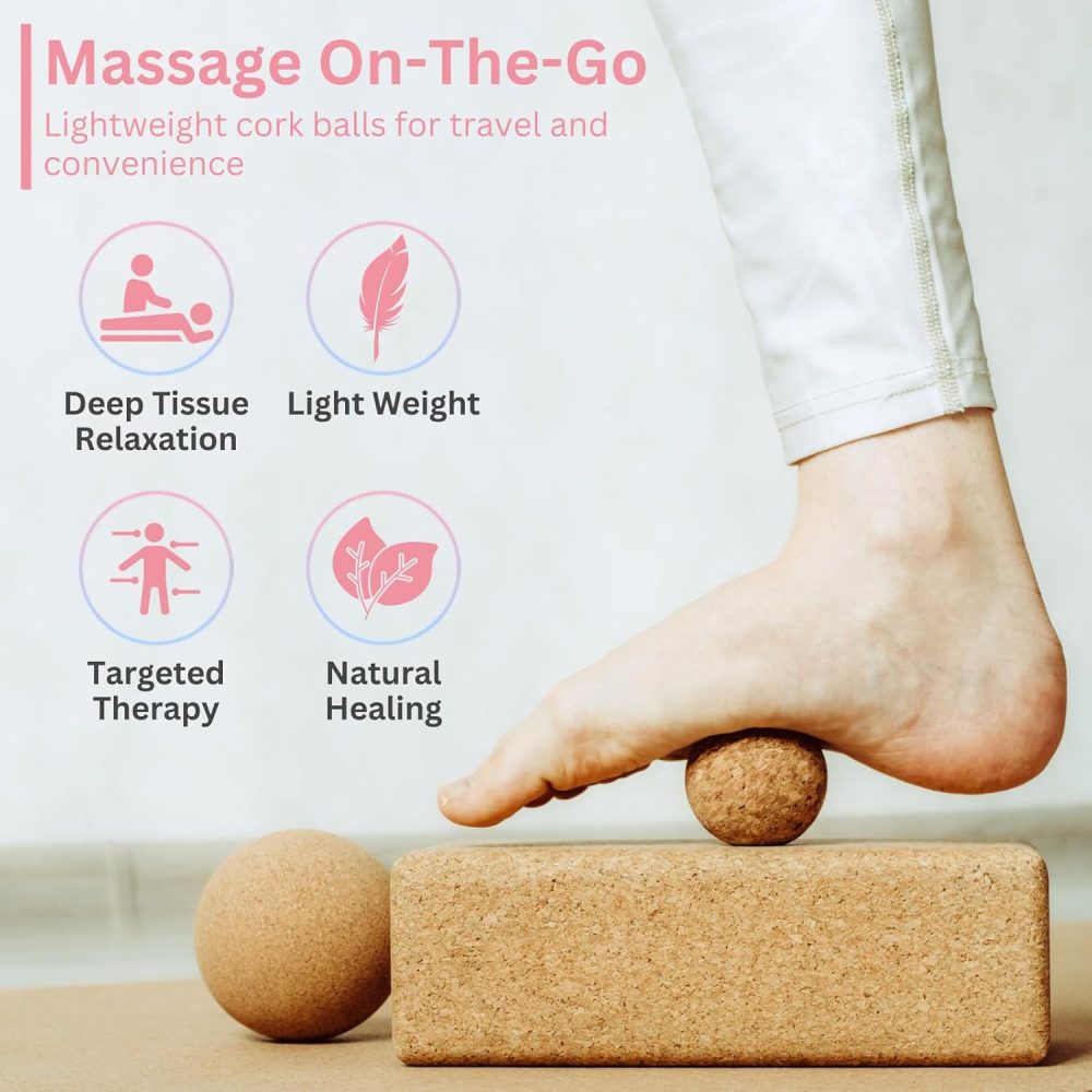 Cork Massage Balls -Eco-Friendly for Pain Relief