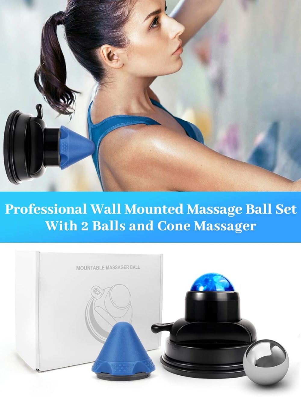 Wall Mounted Massage Ball for Pain Relief & Relaxation