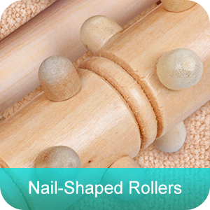 wooden foot massage roller