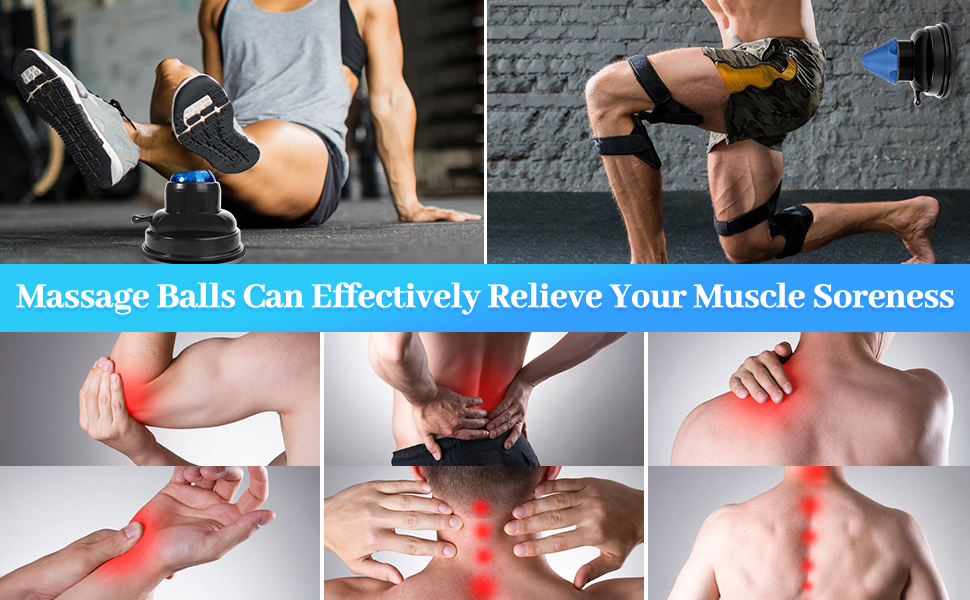 Muscle Massage Ball,2pcs Replaceable Wall Massage Ball Trigger Point